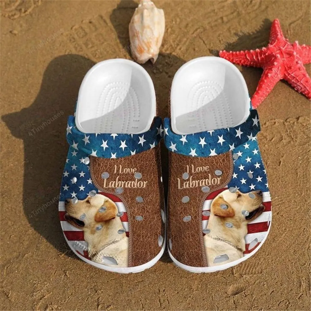 Labrador Crocs, Personalized Crocs Classic Clogs