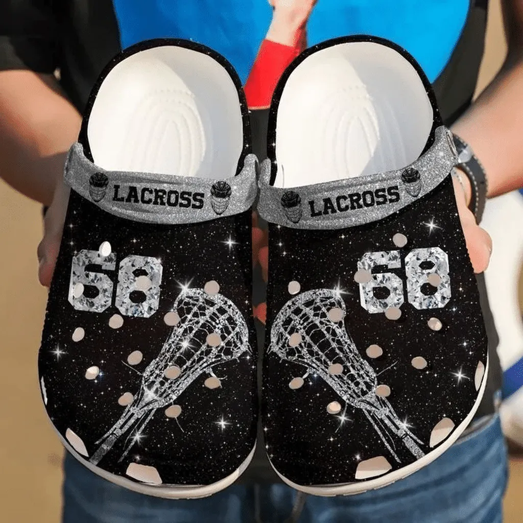 Lacrosse Personalized Attack Diamond Crocs Classic Clogs