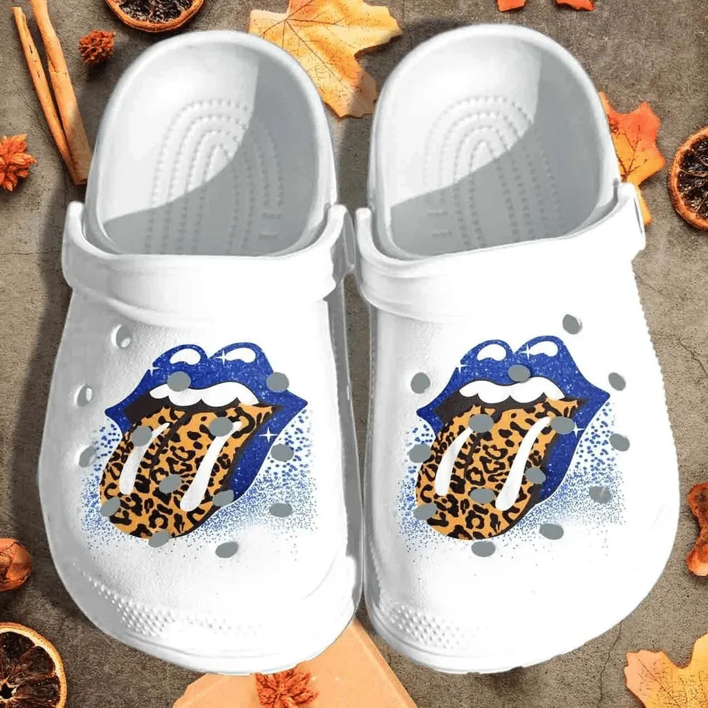 Leopard Tongue Gift For Lover Rubber Crocs Clog