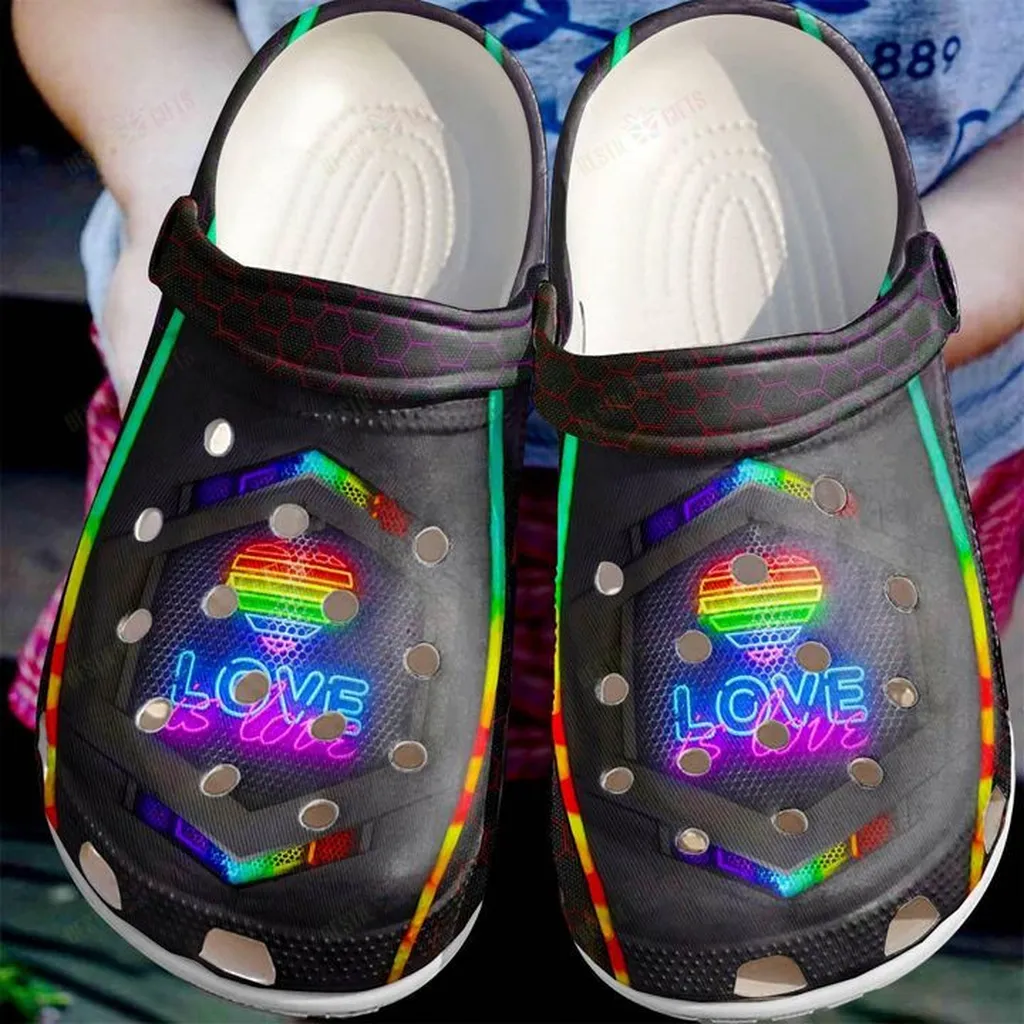 LGBT Love Is Love Crocs Classic Clogs