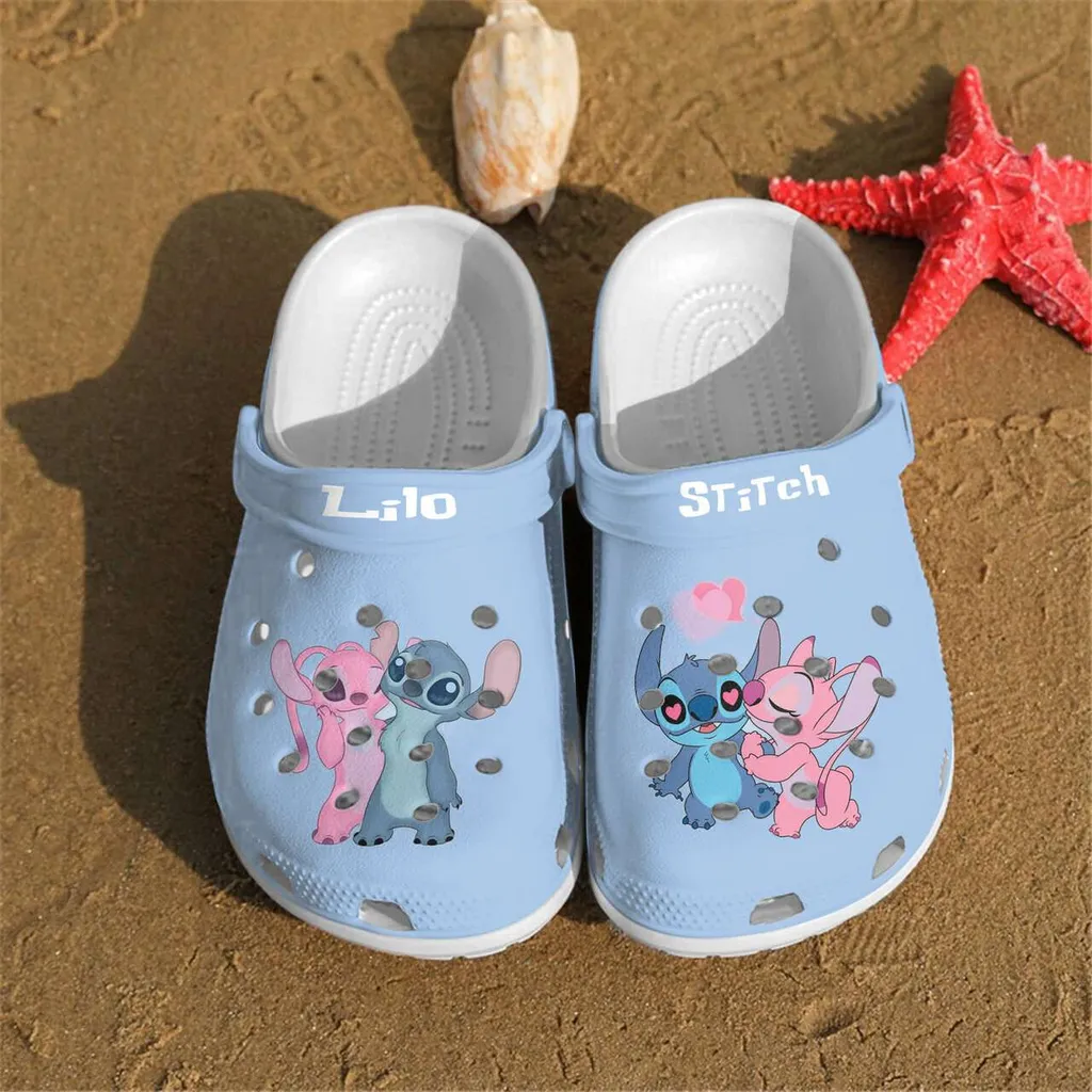 Lilo Stitch Angel And Stitch Couple Crocs Crocband Clogs