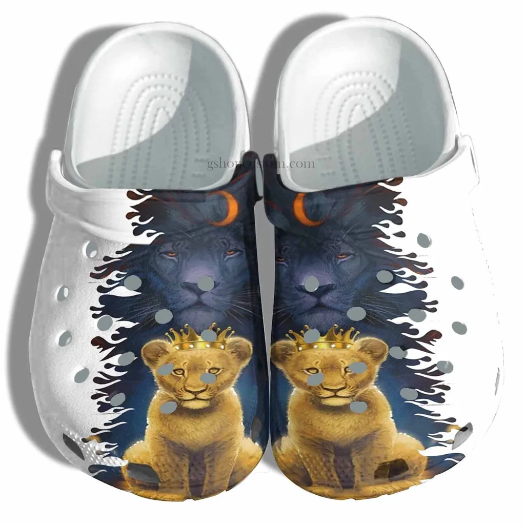 Lion Dad And Lion Son Love To The Moon And Back Croc