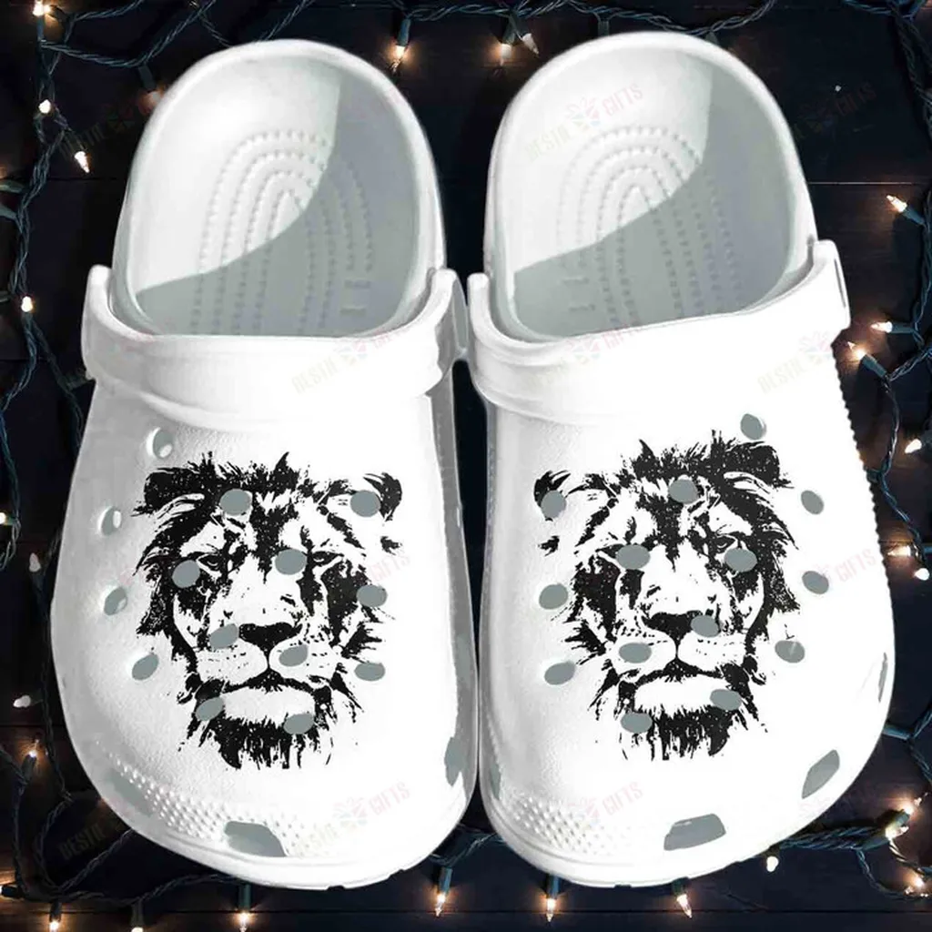 Lion Face Cool Zoo Animals Crocs Classic Clogs