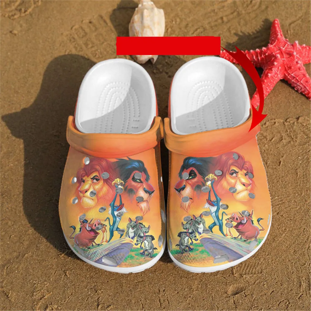 Lion King For Men And Women Gift For Fan Classic Water Rubber Crocs Clog