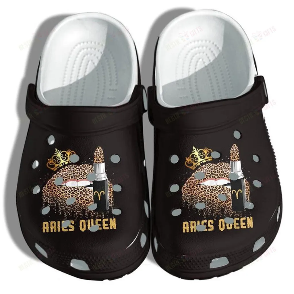 Lipstick On Lip Aries Queen Crocs Classic Clogs