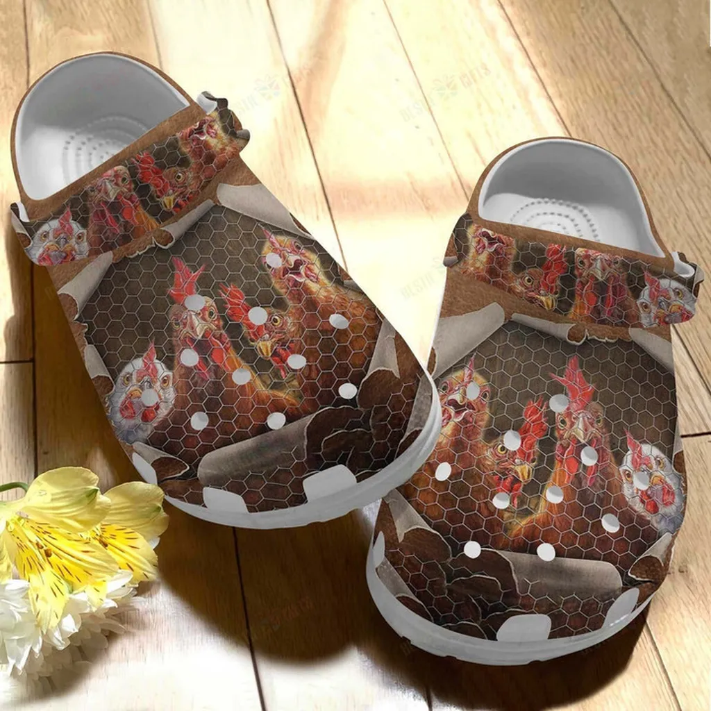 Little Barn With Big Chicken Crocs Classic Clogs