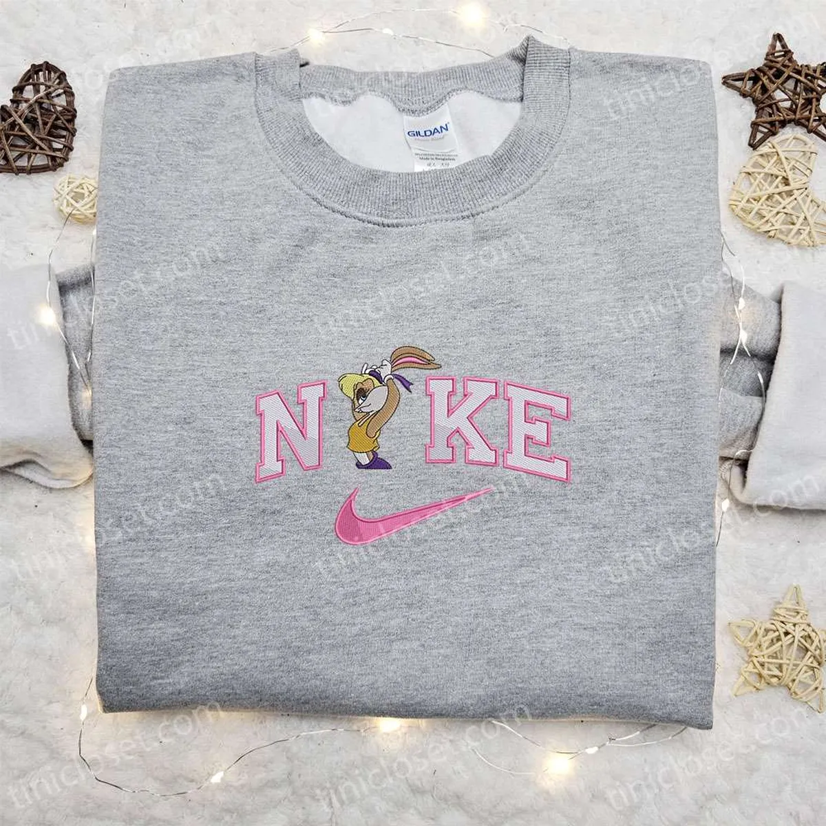 Lola Bunny x Nike Embroidered Sweatshirt, Walt Disney Characters Embroidered Shirt, Best Birthday Gift Ideas for Family