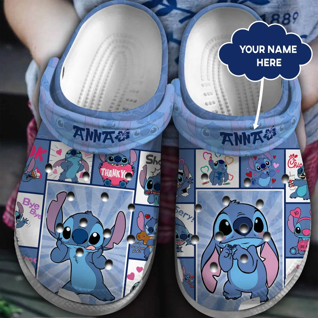 Loli and Stitch Movie Crocs Clogs