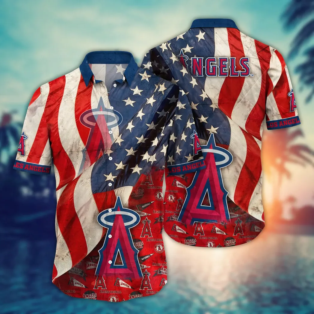 Los Angeles Angels MLB Flower Aloha Hawaiian Shirt, Summer Football Shirts VPHWA2451152663