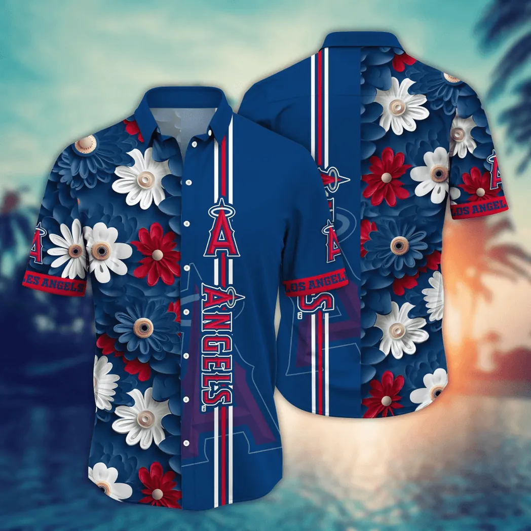 Los Angeles Angels MLB Flower Aloha Hawaiian Shirt, Summer Football Shirts VPHWA2451154757