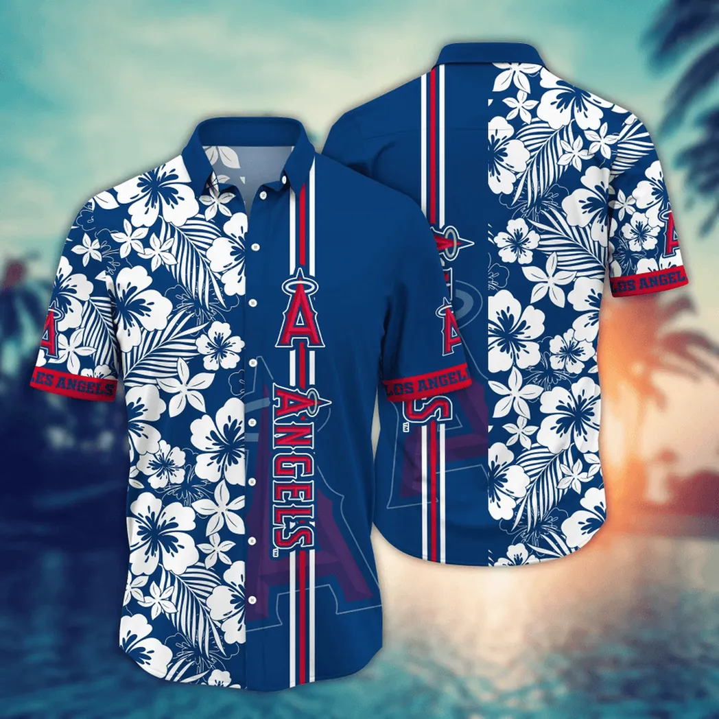 Los Angeles Angels MLB Flower Aloha Hawaiian Shirt, Summer Football Shirts VPHWA2451154783