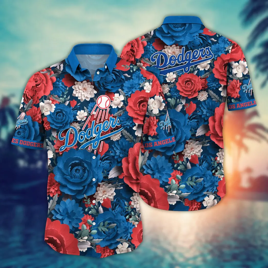 Los Angeles Dodgers MLB Flower Aloha Hawaiian Shirt, Custom Summer Football Shirts VPHWA2451154820