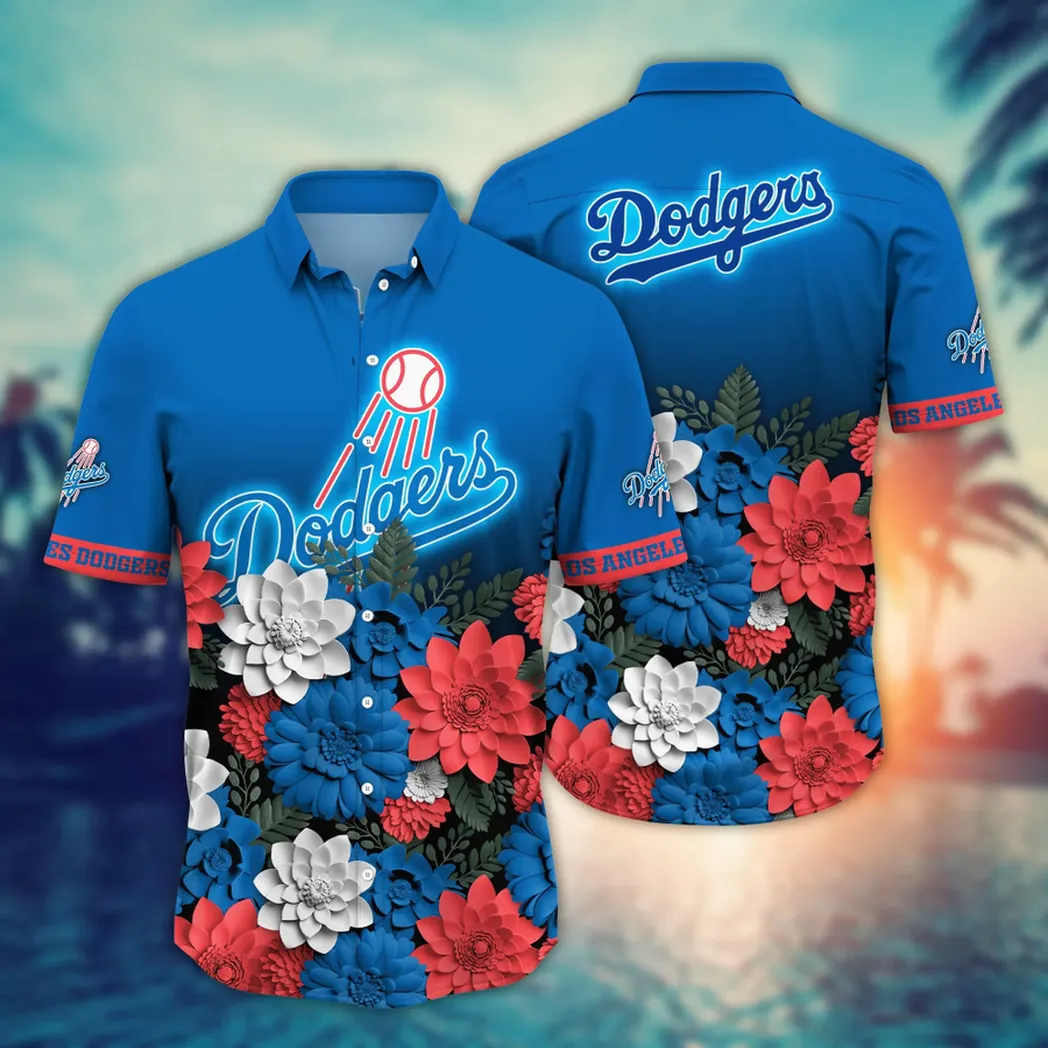 Los Angeles Dodgers MLB Flower Aloha Hawaiian Shirt, Summer Football Shirts VPHWA2451154862