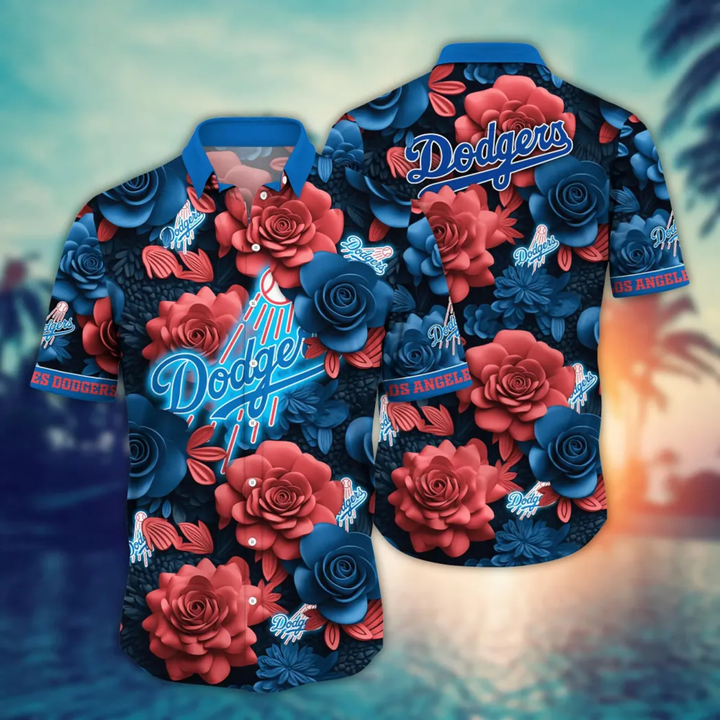 Los Angeles Dodgers MLB Flower Aloha Hawaiian Shirt, Summer Football Shirts VPHWA2451155022