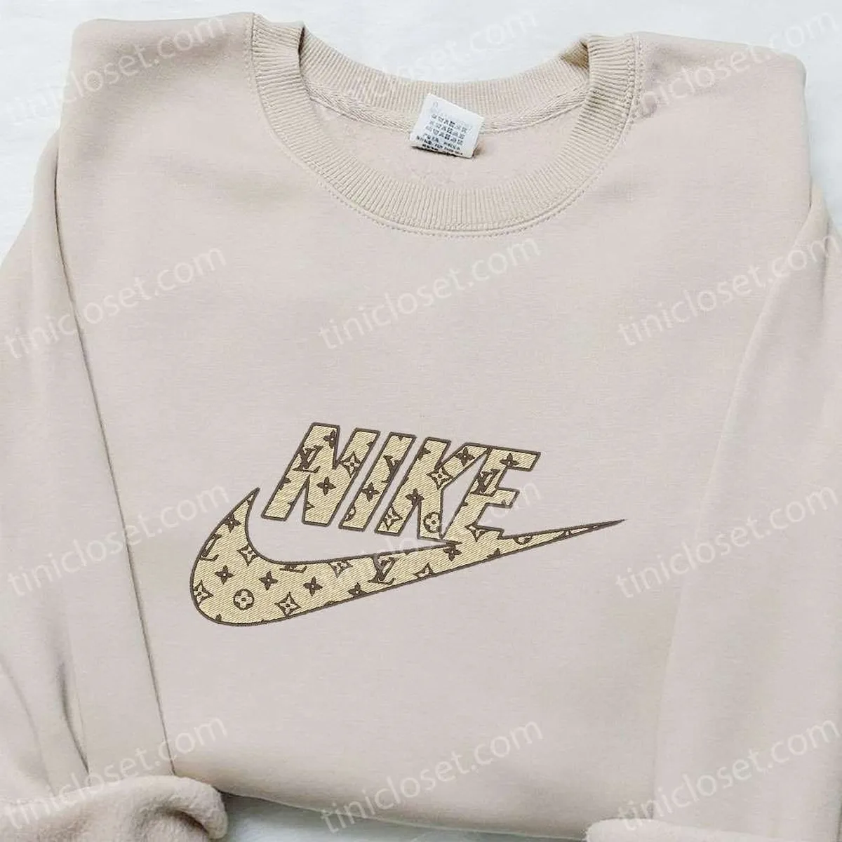 Louis Vuitton x Nike Embroidered Sweatshirt, Nike Inspired Embroidered T-shirt, Best Birthday Gift Ideas