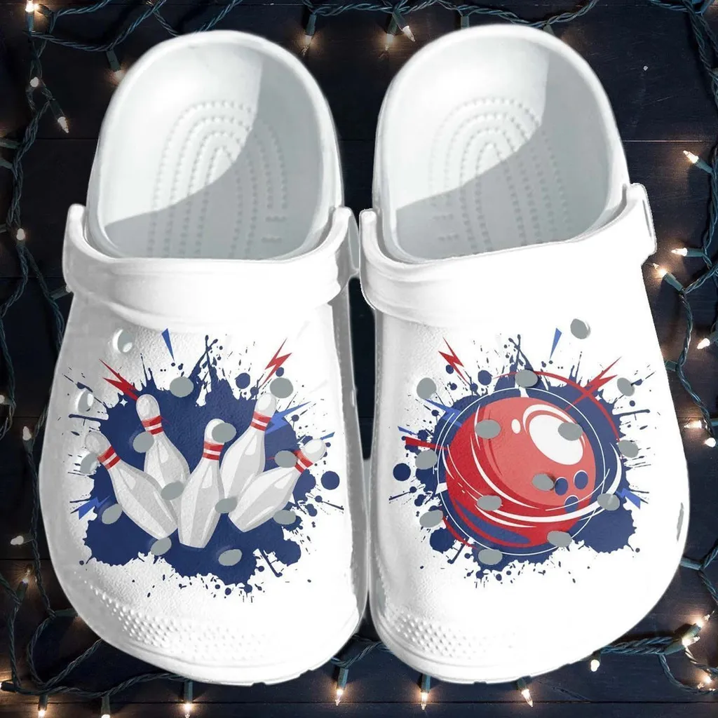 Love Bowling Printed Gift For Lover Rubber Crocs Clog