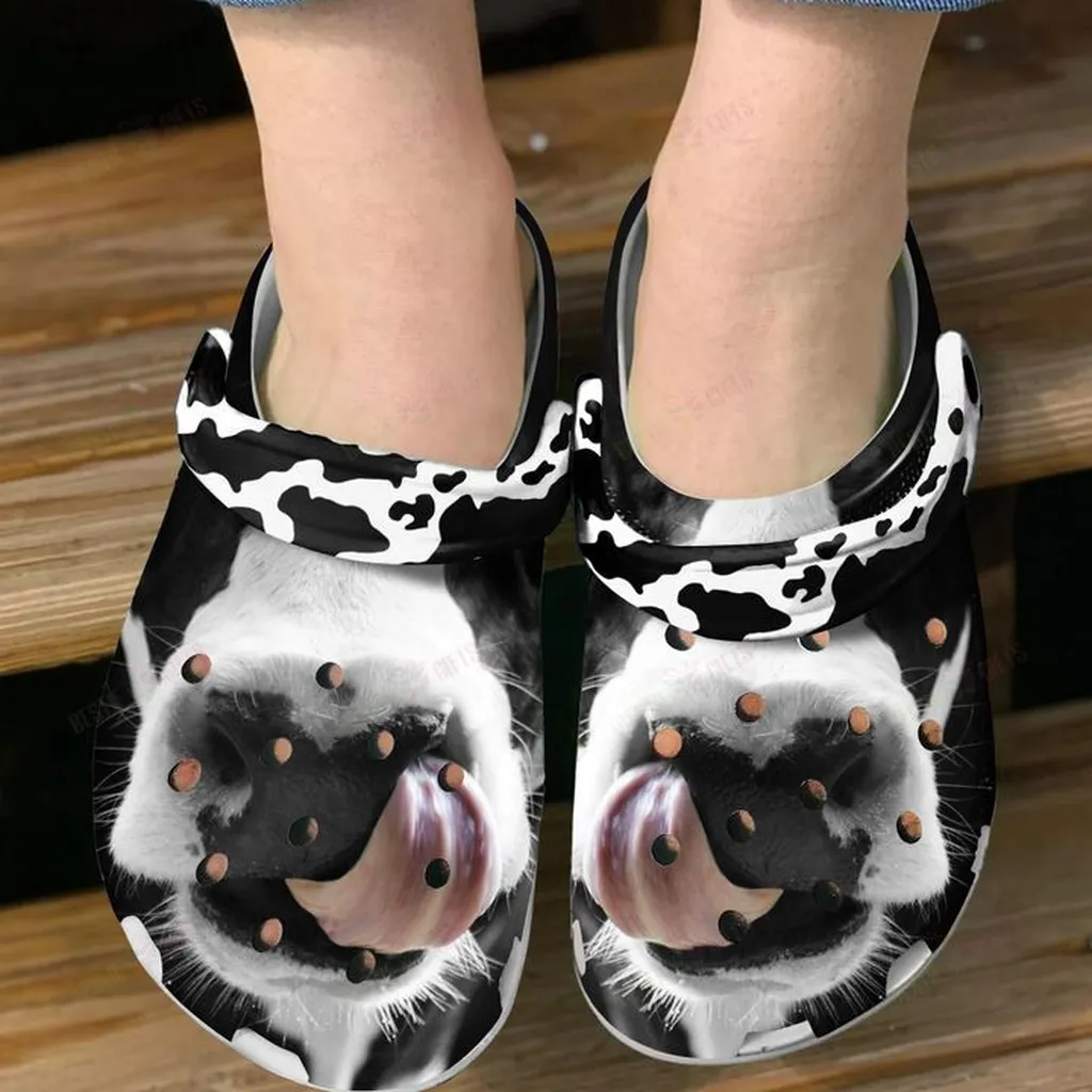 Love Cow Crocs Classic Clogs