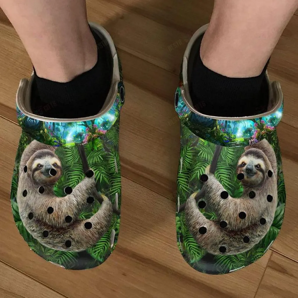 Love Sloth Crocs Classic Clogs