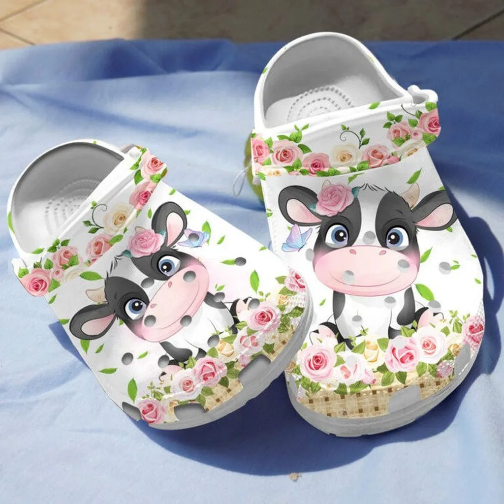 Lovely Baby Cow Clogs Crocs