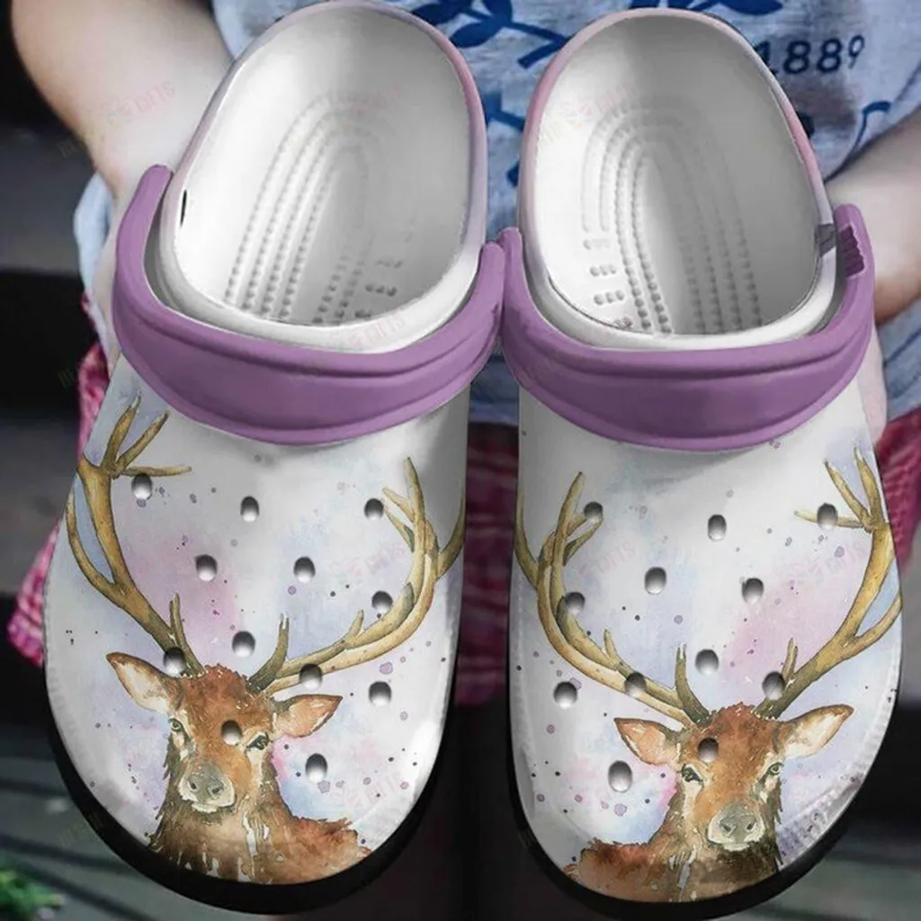 Lovely Deer In The Magic World Crocs Classic Clogs