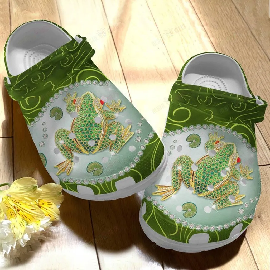 Lovely Frog Crocs Classic Clogs