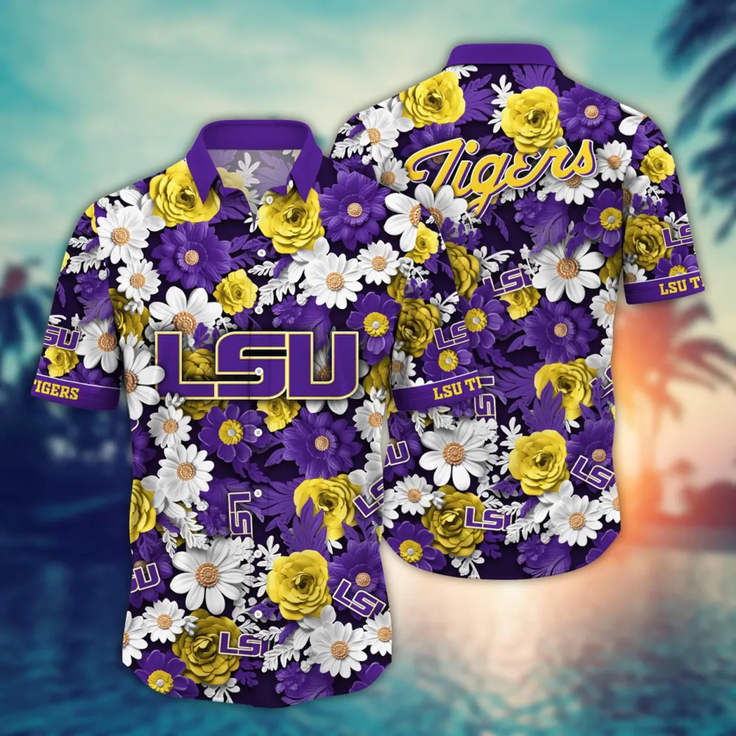 LSU TIGERS NCAA Flower Aloha Hawaiian Shirt, Summer Football Shirts VPHWA2451153901