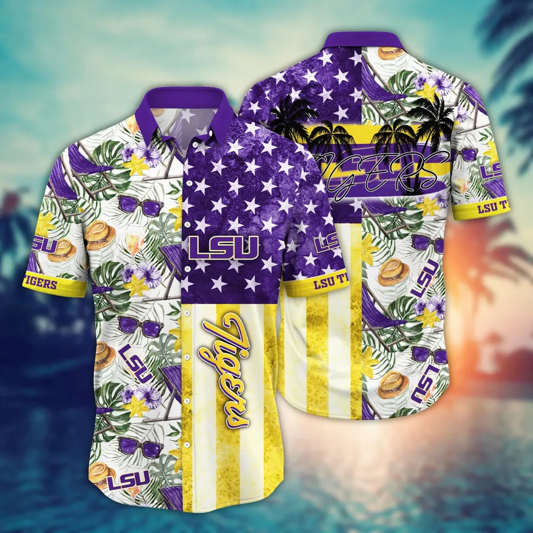 LSU TIGERS NCAA Flower Aloha Hawaiian Shirt, Summer Football Shirts VPHWA2451154138