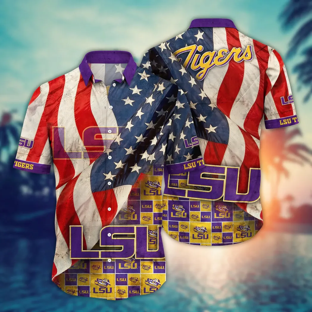 LSU TIGERS NCAA Flower Aloha Hawaiian Shirt, Summer Football Shirts VPHWA2451154205