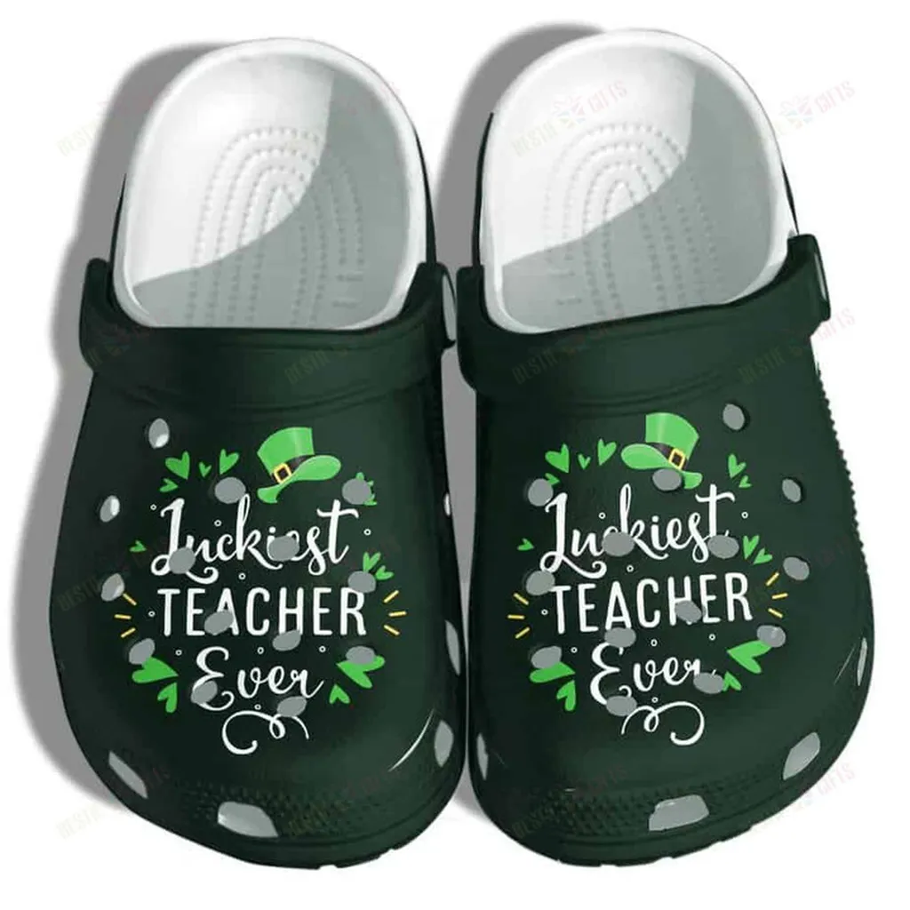 Luckiest Teacher Ever Crocs Classic Clogs