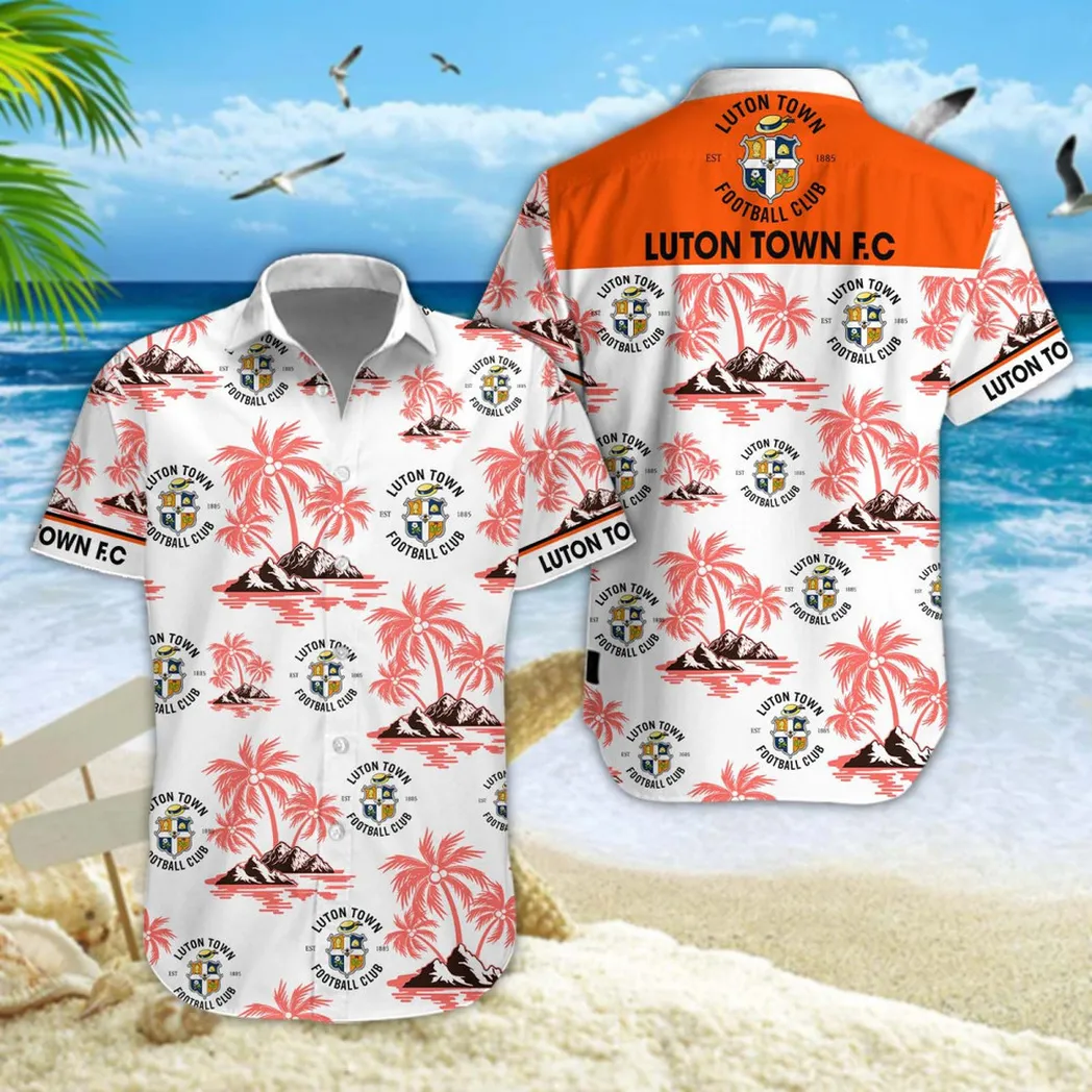 Luton Town Hawaiian Shirt Style Classic Oversized Hawaiian