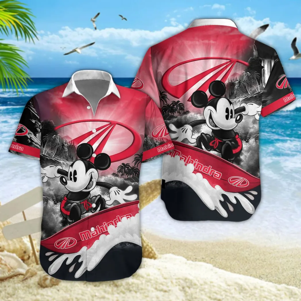 Mahindra Hawaiian Shirt Style Classic Oversized Hawaiian