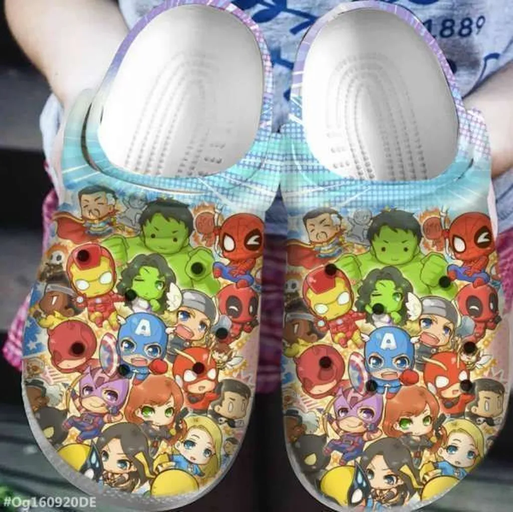 Marvel Heroes Chibi Crocs Clog