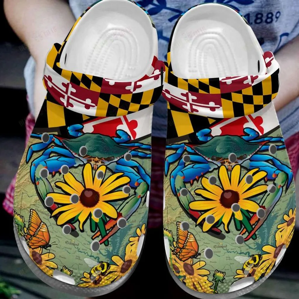 Maryland Citizen Pride Crocs, Personalized Crocs Classic Clogs