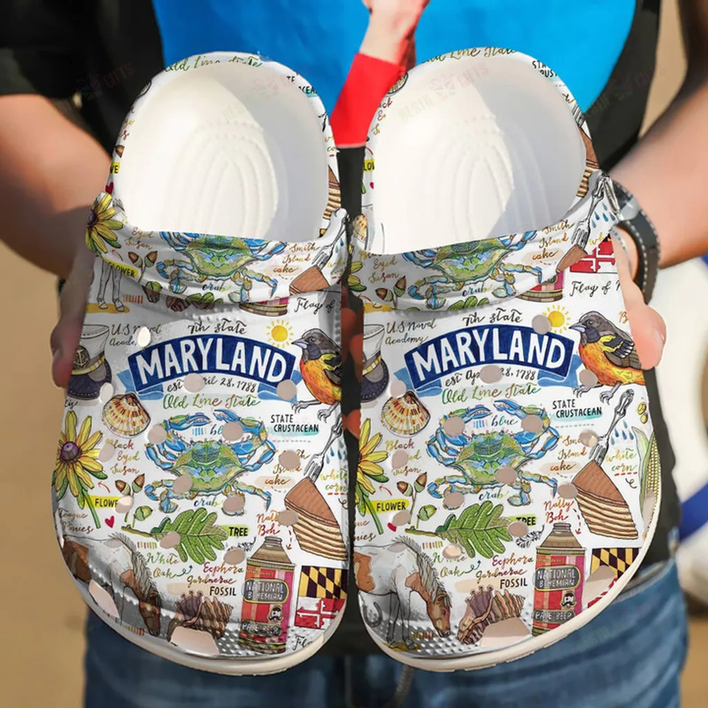 Maryland Proud Crocs Classic Clogs