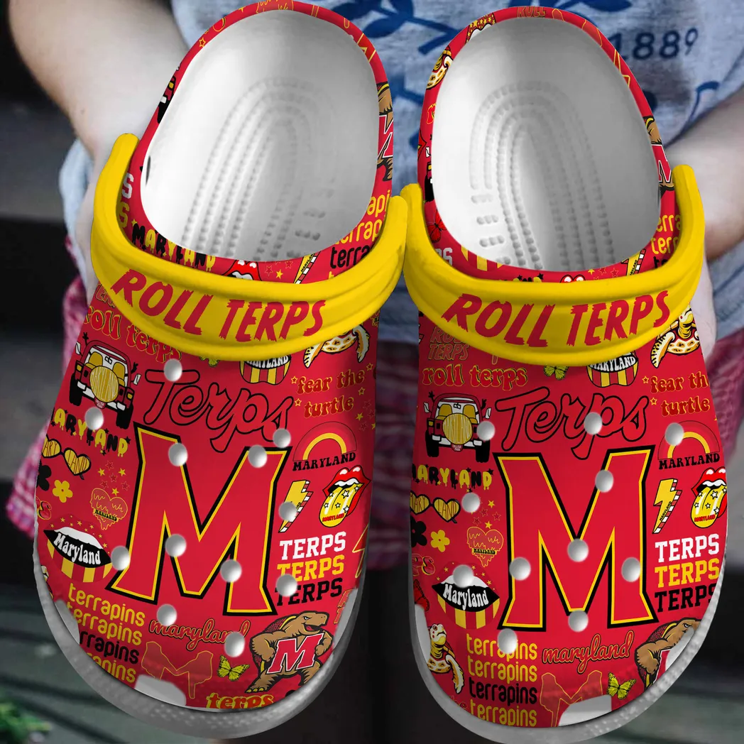 Maryland Terrapins NCAA Sport Crocs Clogs