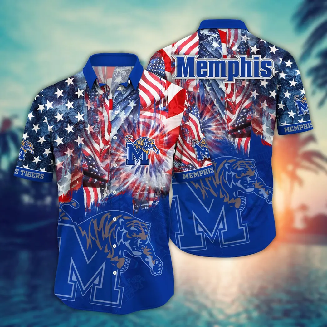 Memphis Tigers NCAA Flower Aloha Hawaiian Shirt, Summer Football Shirts VPHWA2451154164