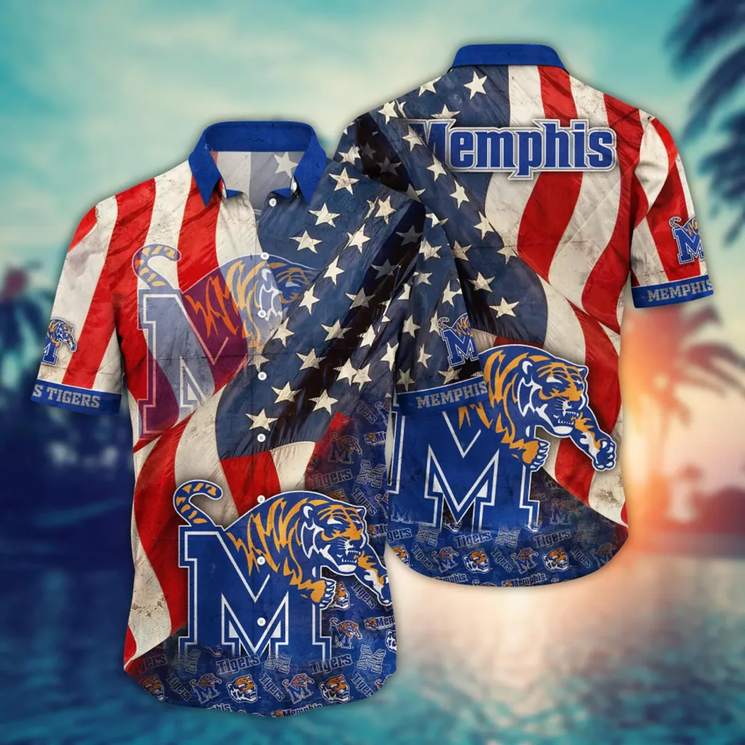 Memphis Tigers NCAA Flower Aloha Hawaiian Shirt, Summer Football Shirts VPHWA2451154258