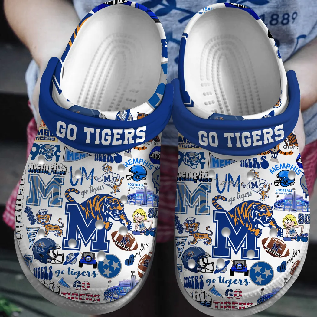 Memphis Tigers NCAA Sport Crocs Clogs