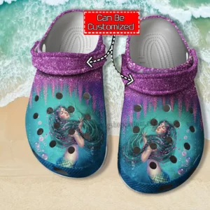 Mermaid Twinkle Ocean Crocs