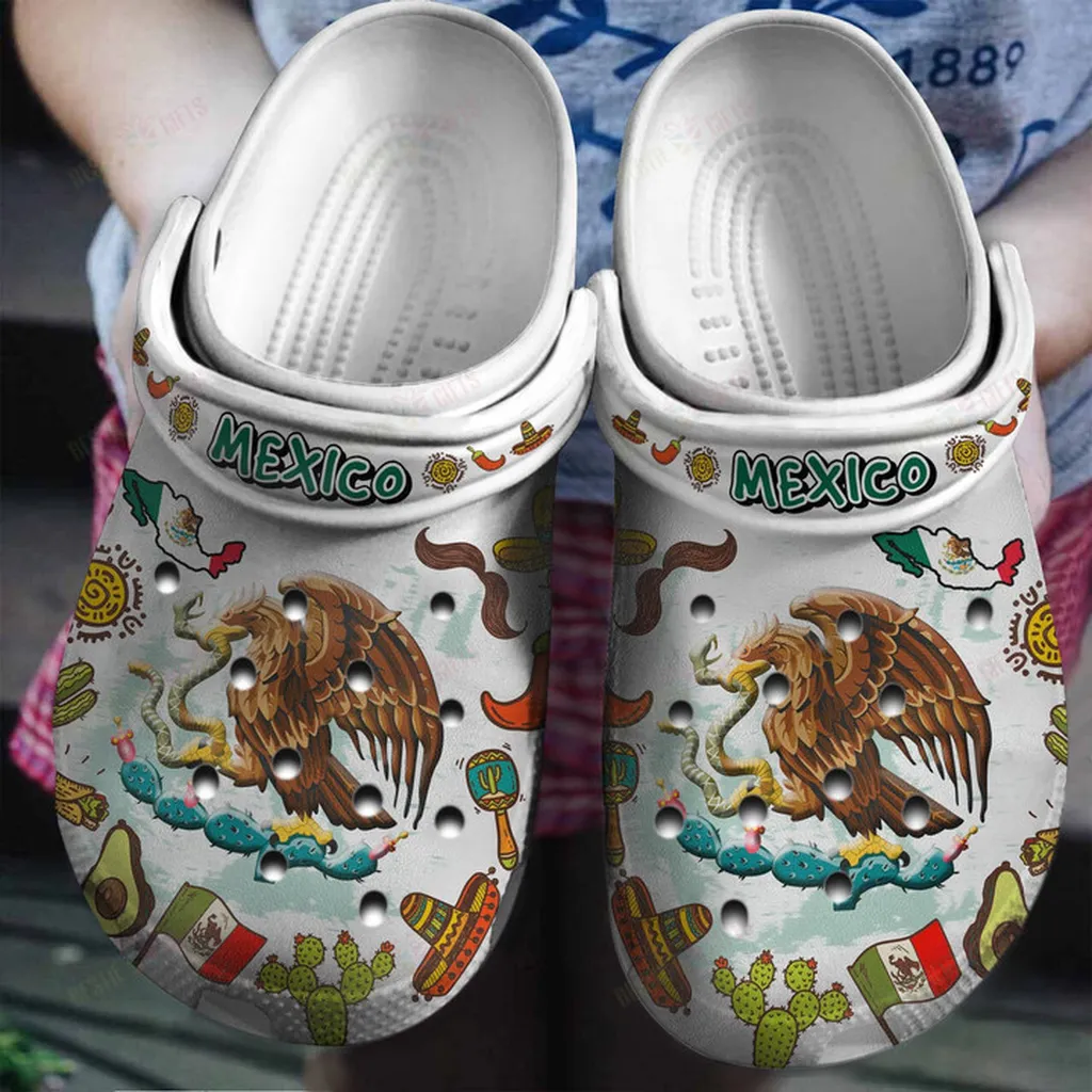 Mexico Symbols Crocs Classic Clogs