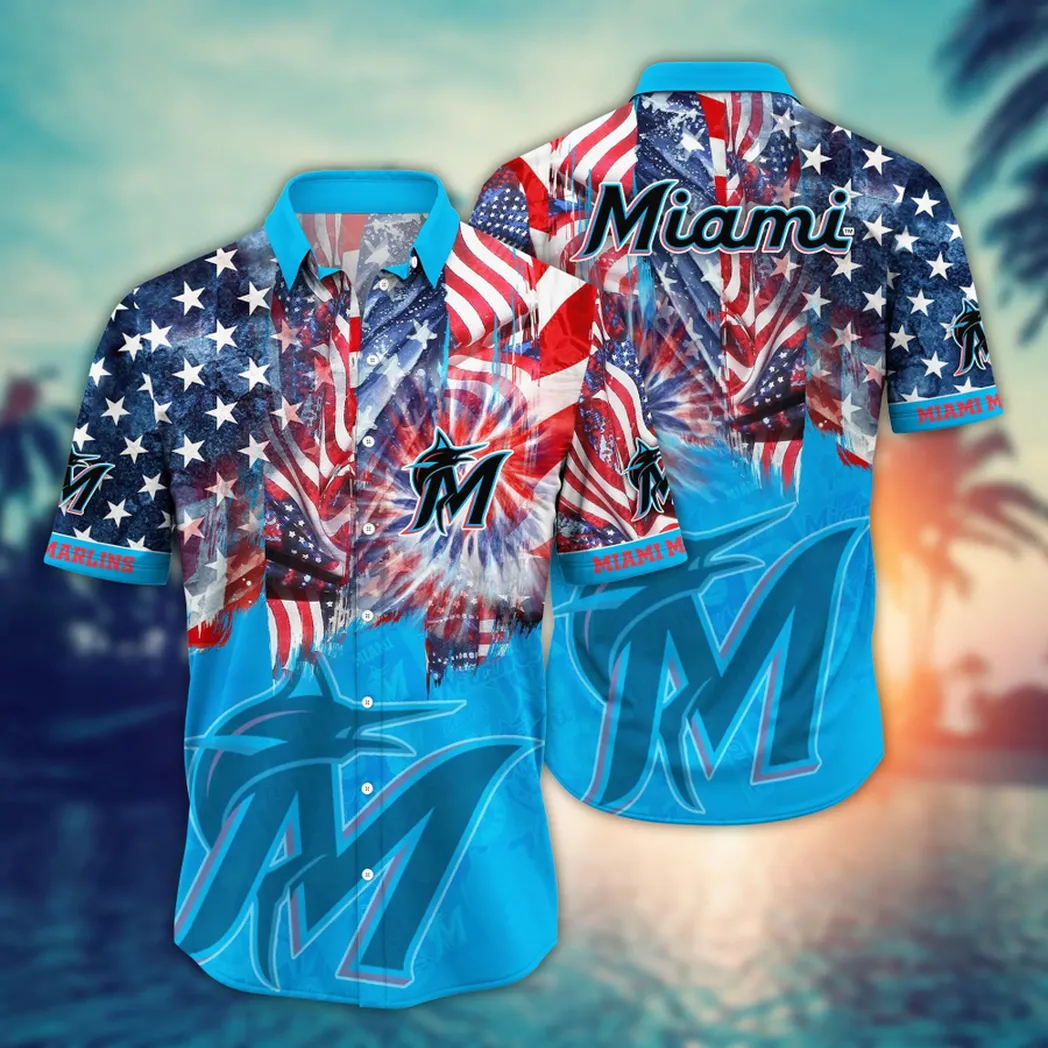 Miami Marlins MLB Flower Aloha Hawaiian Shirt, Summer Football Shirts VPHWA2451152671