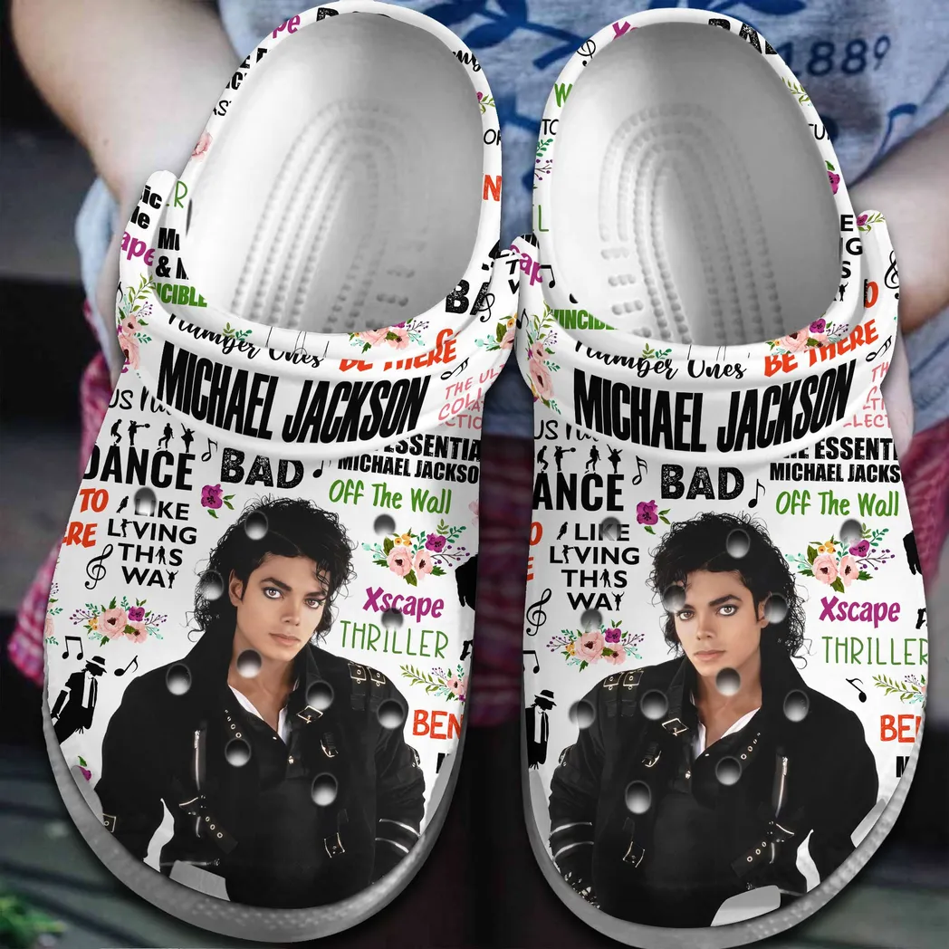 Michael Jackson Music Crocs Clogs