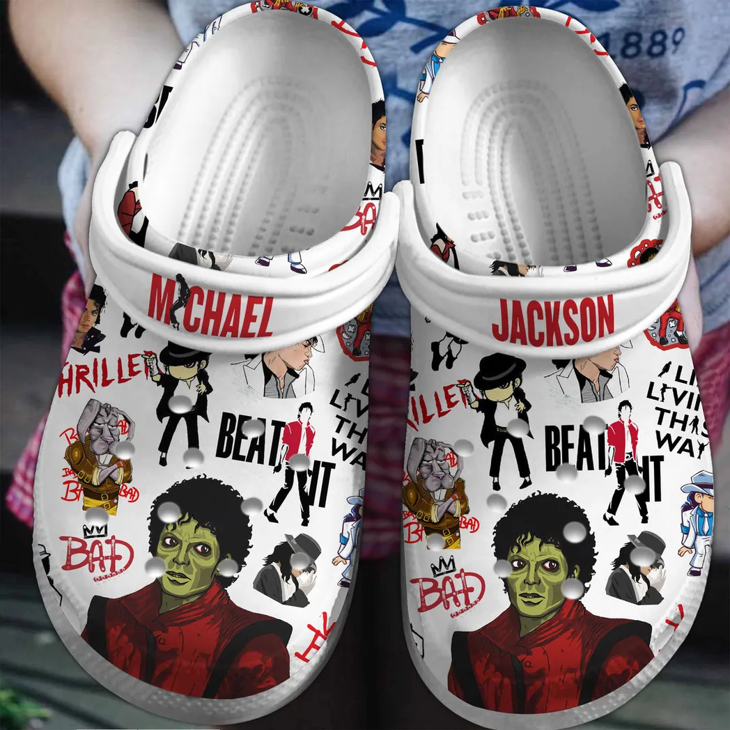 Michael Jackson Music Crocs Clogs