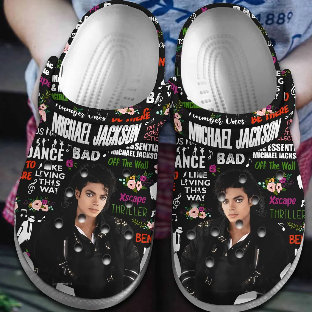 Michael Jackson Music Crocs Clogs