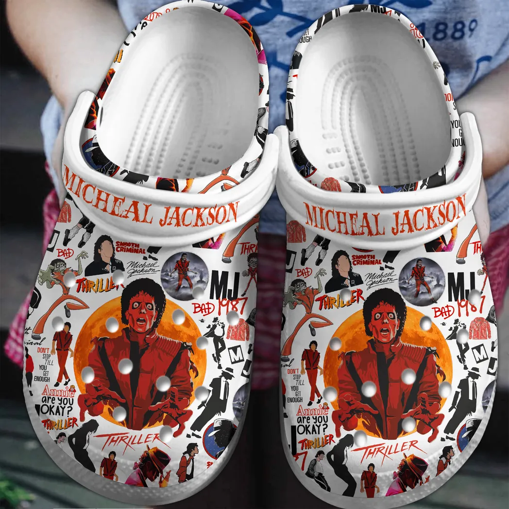 Micheal Jackson Music Crocs Clogs