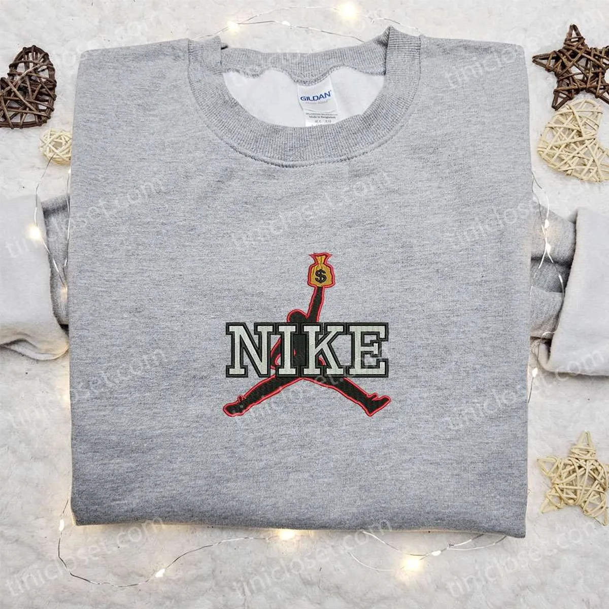 Micheal Jordan x Nike Embroidered Tshirt, Nike Inspired Embroidered Shirt, Best Gift for Him