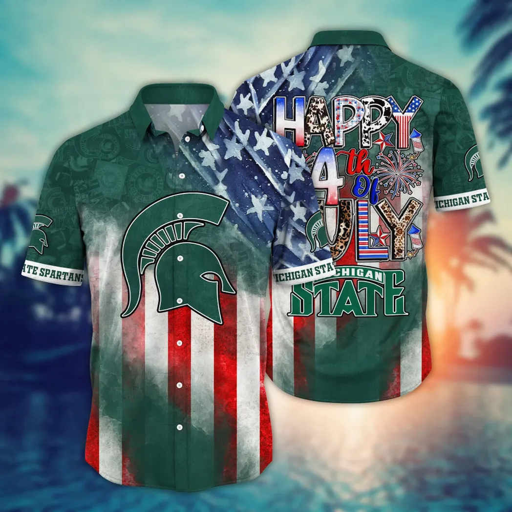 Michigan State Spartans NCAA Aloha Hawaiian Shirt, Summer VPHWA2451153571