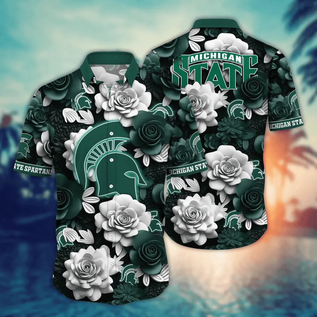 Michigan State Spartans NCAA Flower Aloha Hawaiian Shirt, Summer Football Shirts VPHWA2451153958