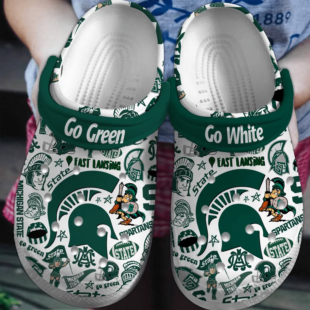 Michigan State Spartans NCAA Sport Crocs Clogs