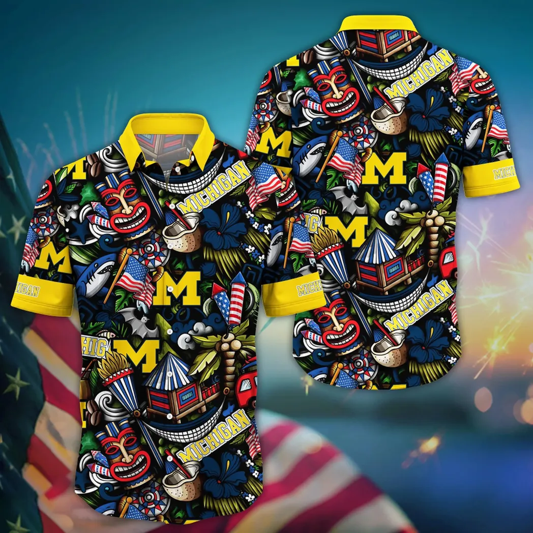 Michigan Wolverines, Style Hot Trending Summer NCAA Flower Aloha Hawaiian Shirt, Summer VPHWA2451153665